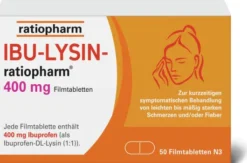 Ibu Lysin ratiopharm 400 mg 50 Filmtabletten
