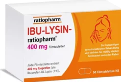 Ibu Lysin ratiopharm 400 mg 50 Filmtabletten