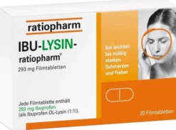 Ibu Lysin ratiopharm 293 mg 20 Filmtabletten