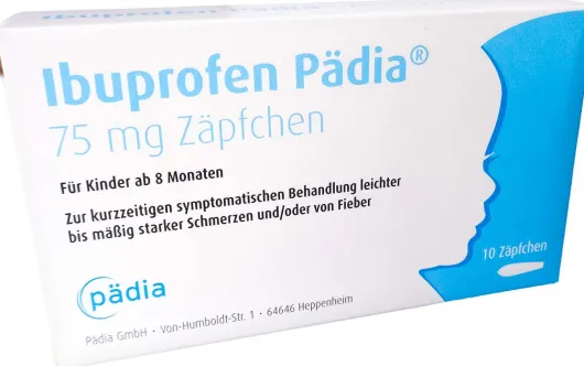 Ibuprofen Pädia 75 mg Zäpfchen 10 Stück