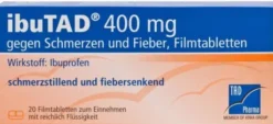 Ibutad 400 mg Gegen Schmerzen und Fieber 20 Filmtabletten