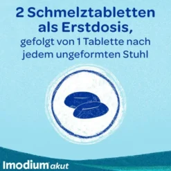 Imodium akut lingual 2 mg 12 Schmelztabletten