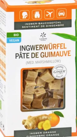 Ingwer Ginjer Ingwerwürfel Orange 60 G