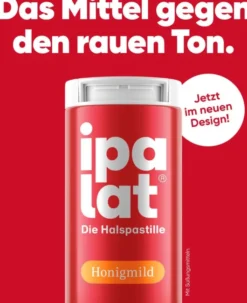 Ipalat Halspastillen Honigmild Ohne Menthol Zuckerfrei 400...
