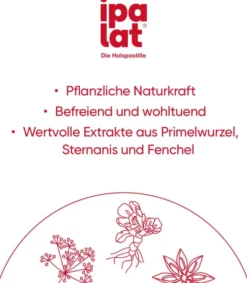 Ipalat Halspastillen Honigmild Ohne Menthol Zuckerfrei 400...