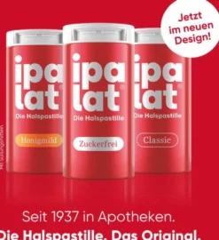 Ipalat Halspastillen zuckerfrei 40 Pastillen