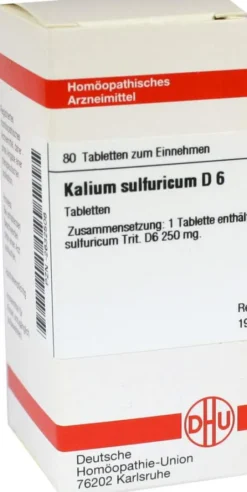Kalium Sulfuricum D6 Dhu 80 Tabletten