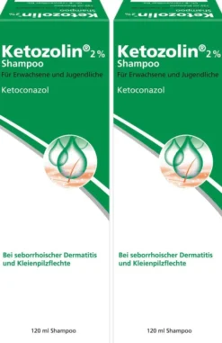Ketozolin 2 % Shampoo 2 x 120 ml