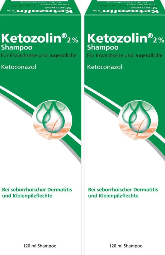 Ketozolin 2 % Shampoo 2 x 120 ml