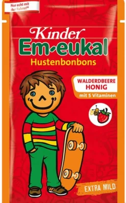 Kinder Em Eukal Walderdbeere-Honig Bonbons 75 G