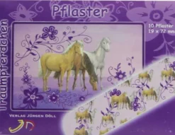 Kinderpflaster Traumpferdchen Blau 10 Briefchen