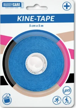 Kine Tape latexfrei Buddycare med 5 cm x 5 m blau 1 Stück