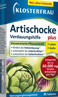Klosterfrau Artischocke Plus Löwenzahn + Ingwer 30 Tabletten