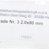 Knopfkanüle Gerade Nr.3 2,0x80 mm