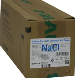 Kochsalzlösung 0,9% Glasflasche 10x100 ml Infusionslösung