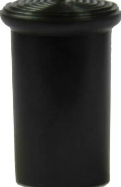 Krückenkapsel Schwarz 18 mm Damen