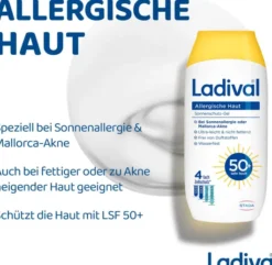 Ladival allergische Haut Sonnenschutz-Gel LSF 50+ 200 ml