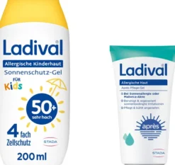 Ladival allergische Kinderhaut Gel LSF 50+ 200 ml + gratis allergische Haut Apres Pflege Gel 50 ml