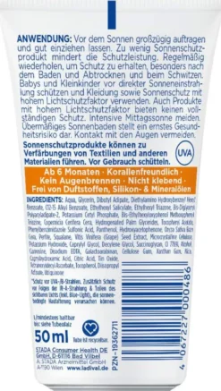 Ladival Empfindliche Kinderhaut Creme Gesicht&Körper Lsf 50+ 50 ml