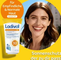 Ladival empfindliche und normale Haut Sonnenschutz-Lotion Gesicht LSF 50+ 50 ml