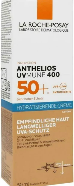 La Roche Posay Anthelios Hydratisierende getönte BB Creme UVMune 400LSF 50+ 50 ml + gratis Anthelios Anti-Pigment 15 ml
