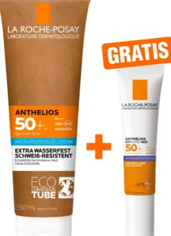 La Roche Posay Anthelios Milch LSF 50+ Papp-Tube 250 ml + gratis La Roche Posay Anthelios Anti-Pigment Fluid 15 ml
