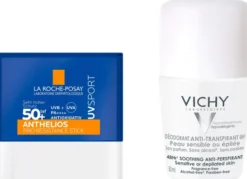 La Roche Posay Anthelios Pro Sport Stick LSF 50+ 9 g + gratis Vichy Deo Roll-on Anti Flecken 48h 50 ml