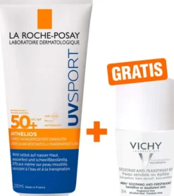 La Roche Posay Anthelios Pro Sport Wet Skin Gel LSF 50+ 200 ml + gratis Vichy Deo Roll-on Anti Flecken 48h 50 ml