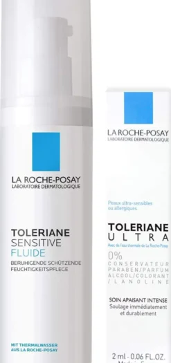 La Roche Posay Toleriane Sensitive 40 ml Fluid + gratis Dermallergo Augencreme 2 ml