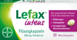 Lefax intens Flüssigkapseln 250 mg Simeticon 20 Stück