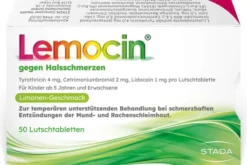 Lemocin gegen Halsschmerzen 50 Lutschtabletten