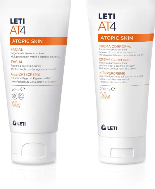 LETI AT4 Gesichtscreme 50 ml + LETI AT4 Körpercreme 200 ml