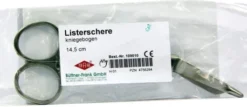 Listerschere 14,5 cm Kniegebogen