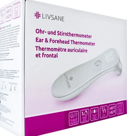 Livsane Ohr- und Stirnthermometer 1 Stk