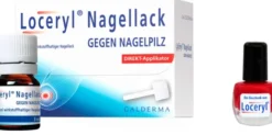 Loceryl Nagellack gegen Nagelpilz 5 ml mit Direkt - Applikator + gratis Nagellack rot
