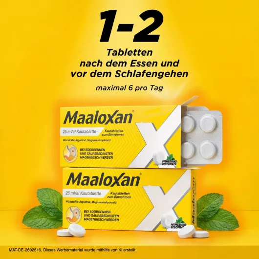Maaloxan 25 mVal 20 Kautabletten