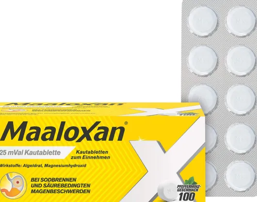 Maaloxan 25 mVal 100 Kautabletten