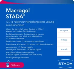 Macrogol Stada 13,7 G Pulver 10 Beutel