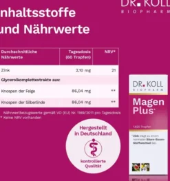 Magen Plus Dr.Koll Gemmo Feige Linde Zink Tropfen 50ml