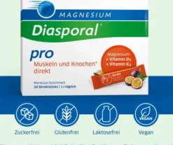 Magnesium Diasporal Pro Muskeln und Knochen direkt Direktgranulat 30 Sticks