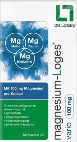 Magnesium-Loges Vario 100 mg 180 Kapseln