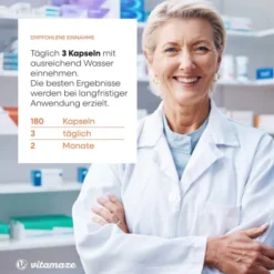 Magnesium Malat 1800 mg + Vitamin B6 180 Kapseln