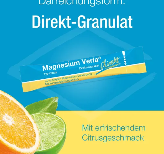 Magnesium Verla Direkt Citrus 30 Granulatbeutel