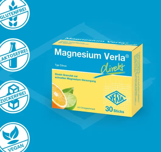 Magnesium Verla Direkt Citrus 30 Granulatbeutel