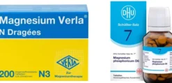 Magnesium Verla N 200 Dragees + Biochemie DHU Nr.7 Magnesium phosphoricum D6 200 Tabletten