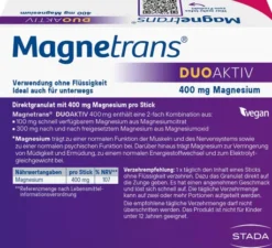 Magnetrans Duo Aktiv 400 mg 20 Sticks