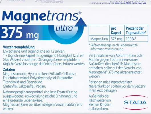 Magnetrans 375 mg Ultra 100 Kapseln