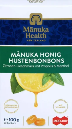 Manuka Health Mgo 400+ Hustenbonb.Zitr.M.Prop.& Me