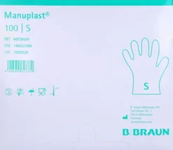 Manuplast Einmal Handschuhe Pe Gr.S 100 Stück