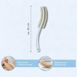 Massagebürste mit Naturhaarborsten, 1 Stück
